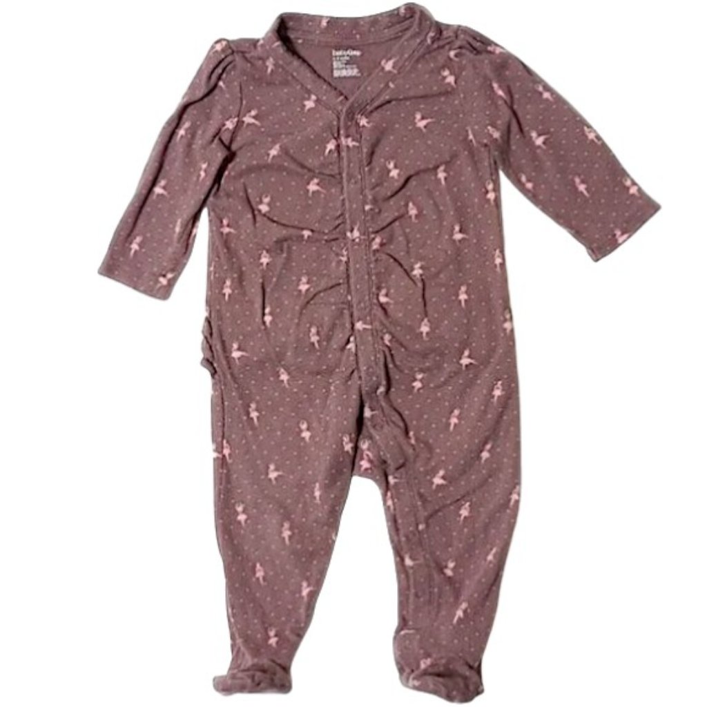 Baby Gap 6-12m Cotton One Piece Footed Ballerina Pajamas Ruffled Bum
